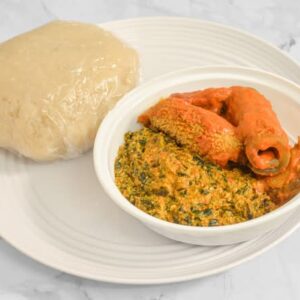 Eba With Soup