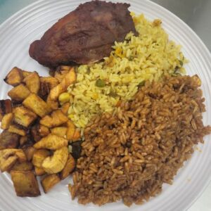 Jollof + Fried Rice